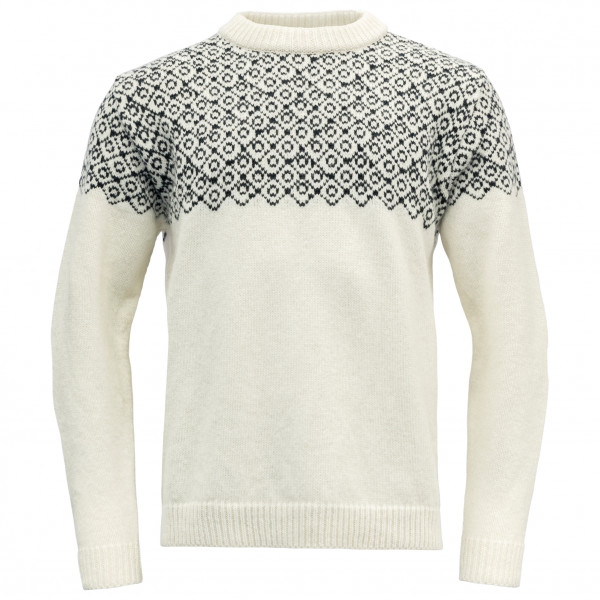 Devold - Bjørnøya Sweater Crew Neck - Wollpullover Gr L;S;XS oliv;schwarz von Devold