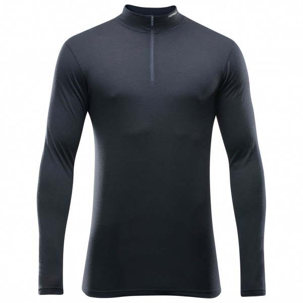 Devold - Breeze Half Zip Neck - Merinounterwäsche Gr M schwarz/blau von Devold