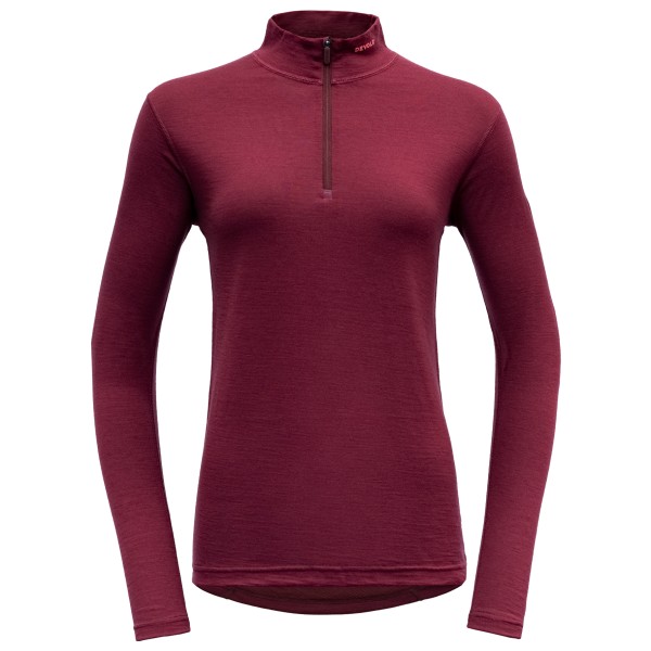 Devold - Breeze Woman Half Zip Neck - Merinounterwäsche Gr L rot von Devold