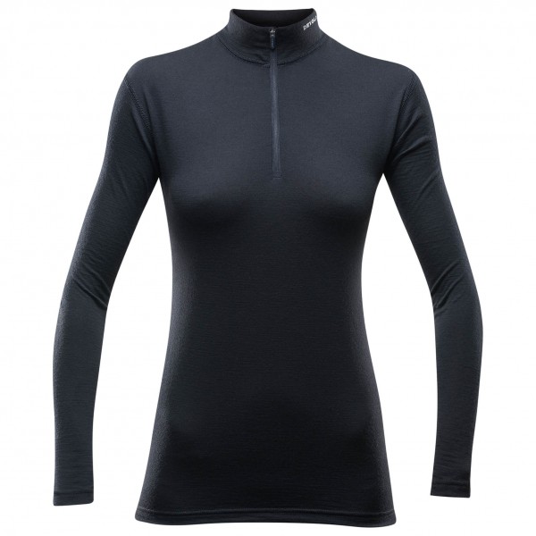 Devold - Breeze Woman Half Zip Neck - Merinounterwäsche Gr L schwarz von Devold