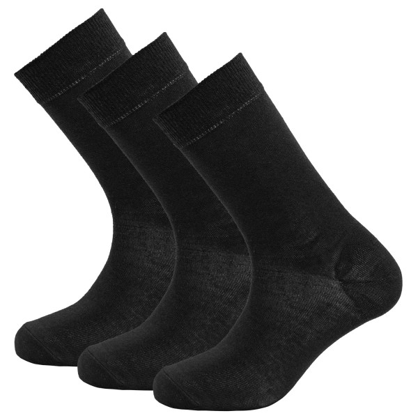 Devold - Daily Merino Light Sock 3-Pack - Multifunktionssocken Gr 36-40 schwarz von Devold