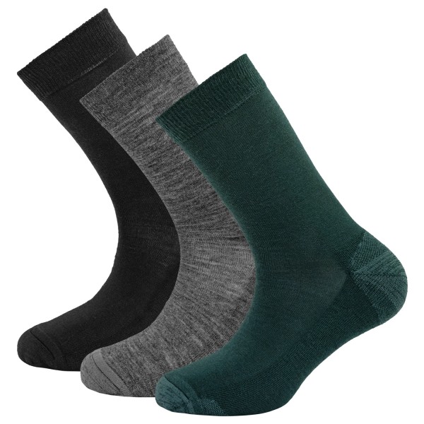 Devold - Daily Merino Medium Sock 3-Pack - Multifunktionssocken Gr 36-40;41-46 blau;schwarz von Devold