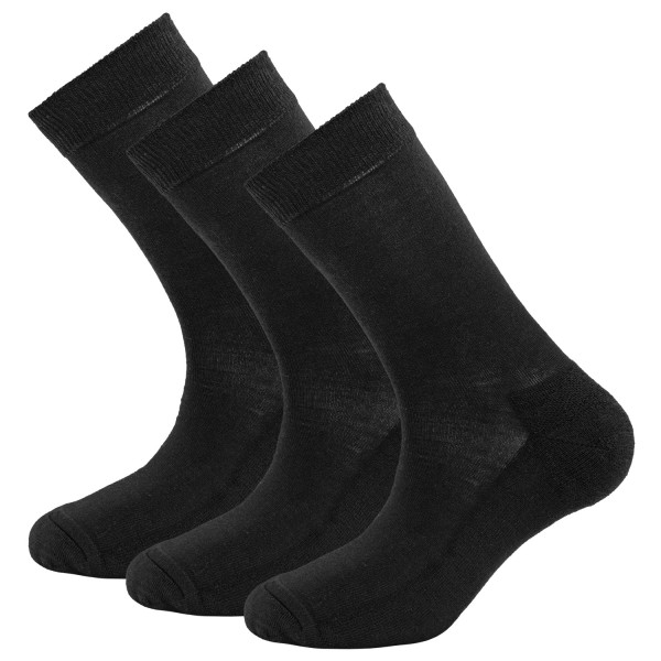 Devold - Daily Merino Medium Sock 3-Pack - Multifunktionssocken Gr 36-40 schwarz von Devold