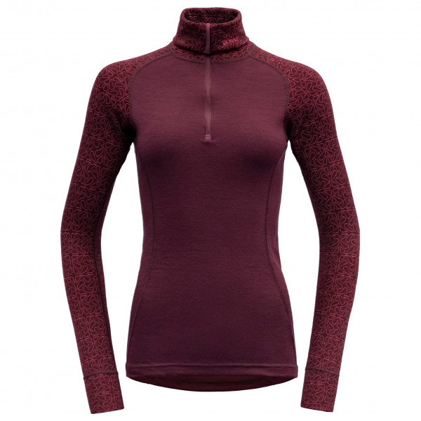 Devold - Duo Active Woman Zip Neck - Merinounterwäsche Gr L rot von Devold