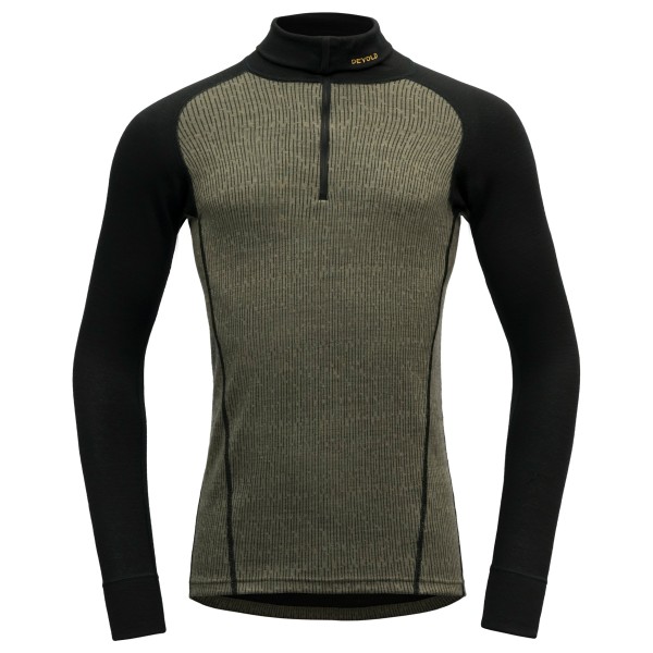 Devold - Duo Active Zip Neck - Merinounterwäsche Gr S oliv/schwarz von Devold