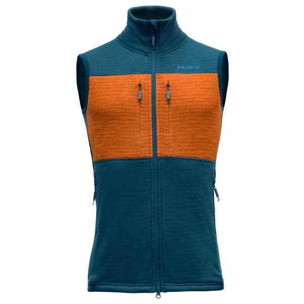 Devold - Egga Grid Merino Vest - Merinogilet Gr L;M schwarz von Devold