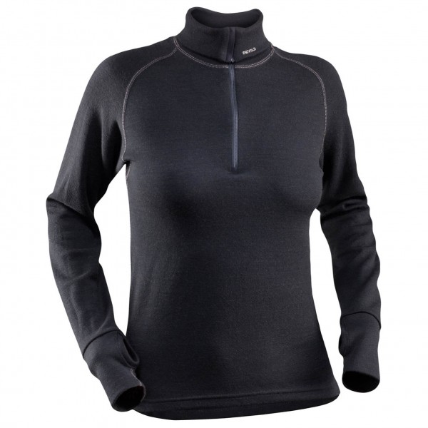 Devold - Expedition Woman Zip Neck - Merinounterwäsche Gr M schwarz von Devold