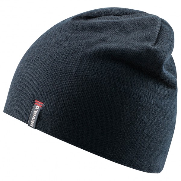 Devold - Friends Beanie - Mütze Gr 58 cm blau/schwarz von Devold