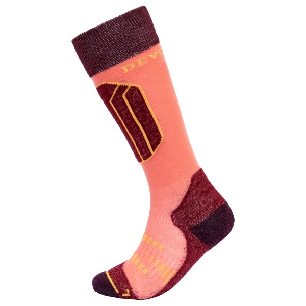 Devold - Kid's Alpine Merino Sock - Skisocken Gr 31-34 rot von Devold