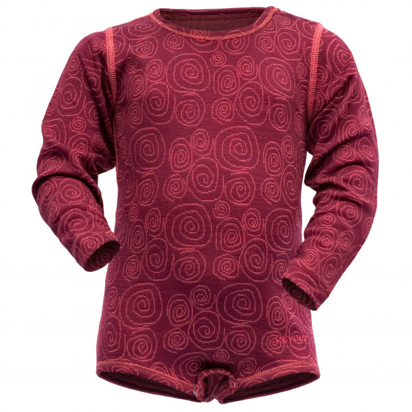 Devold - Kid's Duo Active Merino Body - Overall Gr 56 rot von Devold