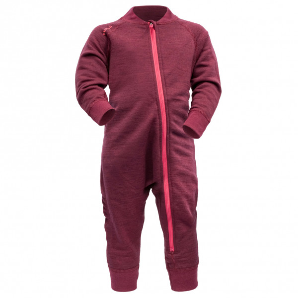 Devold - Kid's Nibba Merino Playsuit - Merinounterwäsche Gr 80 rot von Devold