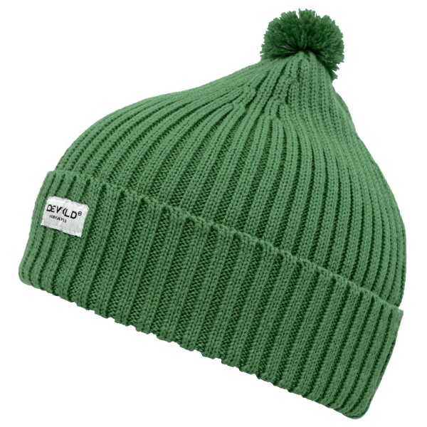 Devold - Kid's Skolma Merino Beanie - Mütze Gr 54 cm grün von Devold