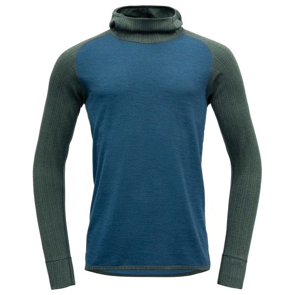 Devold - Kvitegga Merino 230 Hoodie - Merinohoodie Gr L blau von Devold