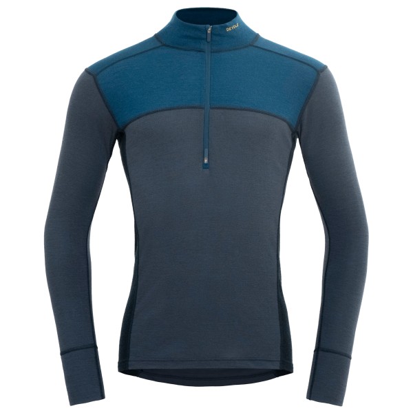 Devold - Lauparen Merino 190 Zip Neck - Merinounterwäsche Gr L blau von Devold