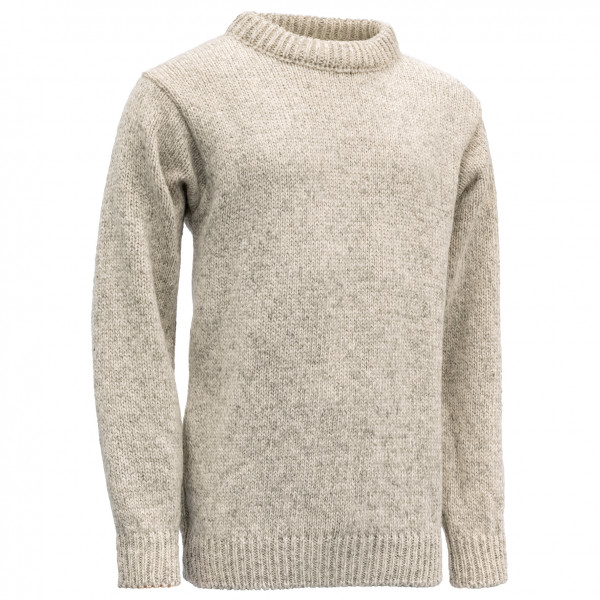 Devold - Nansen Sweater Crew Neck - Wollpullover Gr M beige/grau von Devold