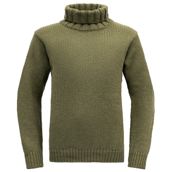 Devold - Nansen Sweater High Neck - Wollpullover Gr XL oliv von Devold
