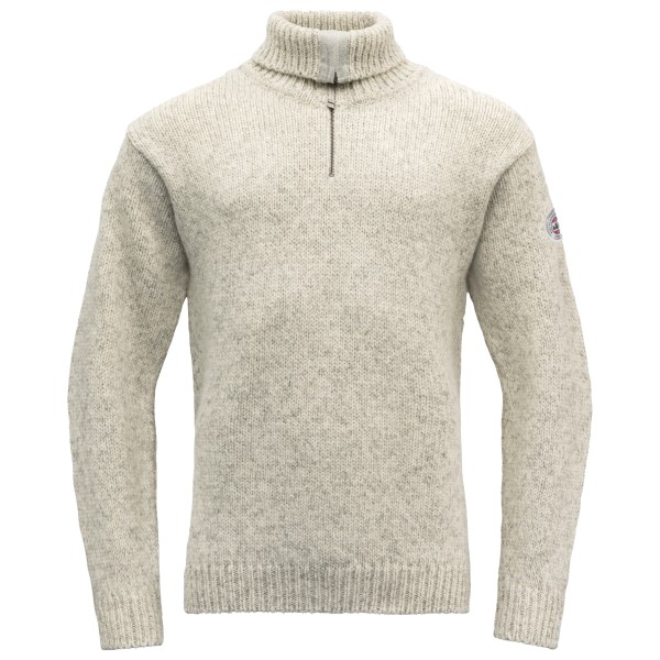 Devold - Nansen Sweater Zip Neck - Merinopullover Gr L;M;S;XL;XXL beige/grau;blau von Devold