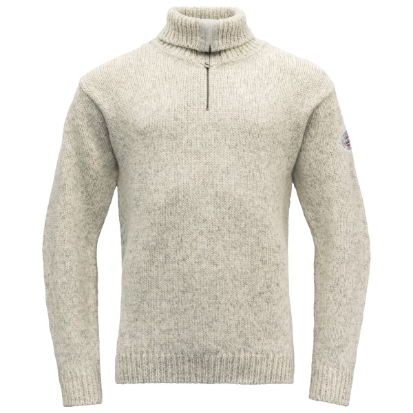 Devold - Nansen Sweater Zip Neck - Merinopullover Gr M;S;XL;XXL beige/grau;blau von Devold