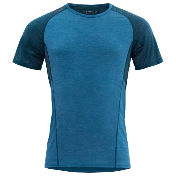 Devold - Running Merino T-Shirt - Laufshirt Gr L blau von Devold