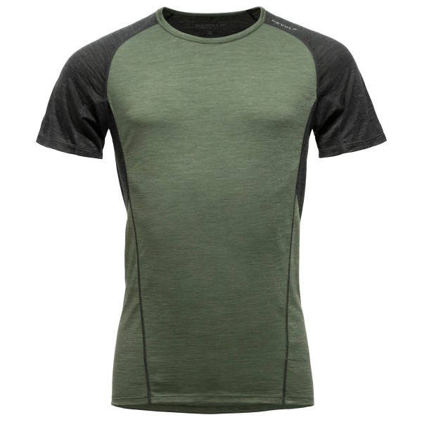 Devold - Running Merino T-Shirt - Laufshirt Gr L oliv von Devold