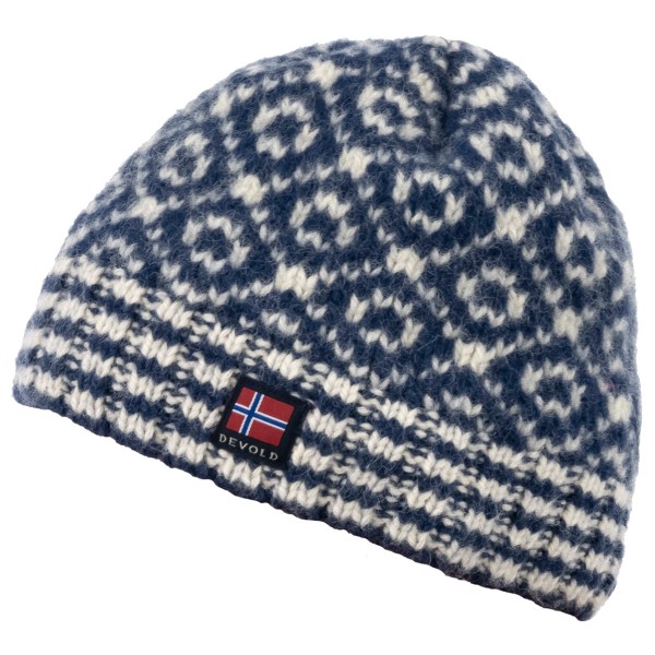 Devold - Svalbard Beanie - Mütze Gr 58 cm grau/blau von Devold