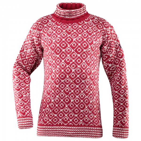 Devold - Svalbard Sweat Highneck - Wollpullover Gr L rosa von Devold