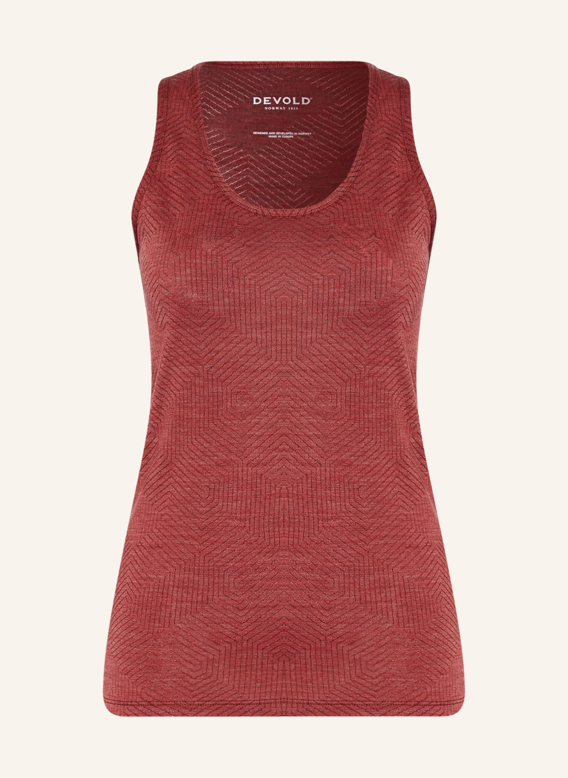 Devold Tanktop Nipa Aus Merinowolle orange von Devold