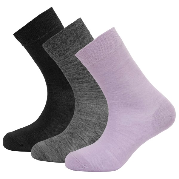 Devold - Women's Daily Merino Light Sock 3-Pack - Multifunktionssocken Gr 36-40 lila von Devold