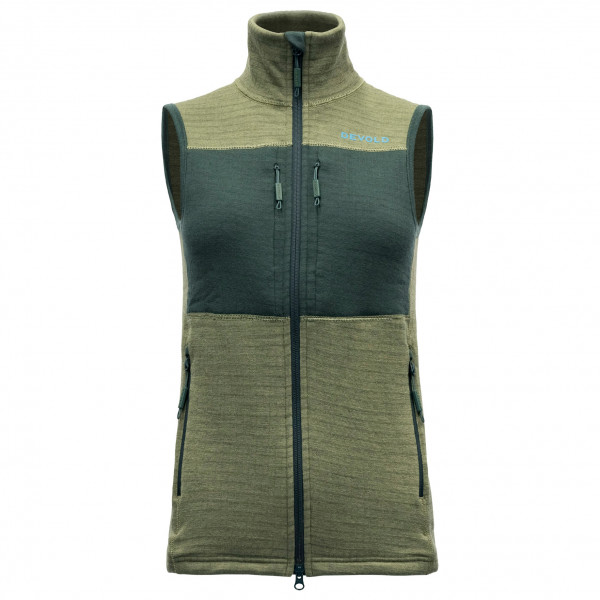 Devold - Women's Egga Grid Merino Vest - Wollgilet Gr L;S;XL schwarz von Devold