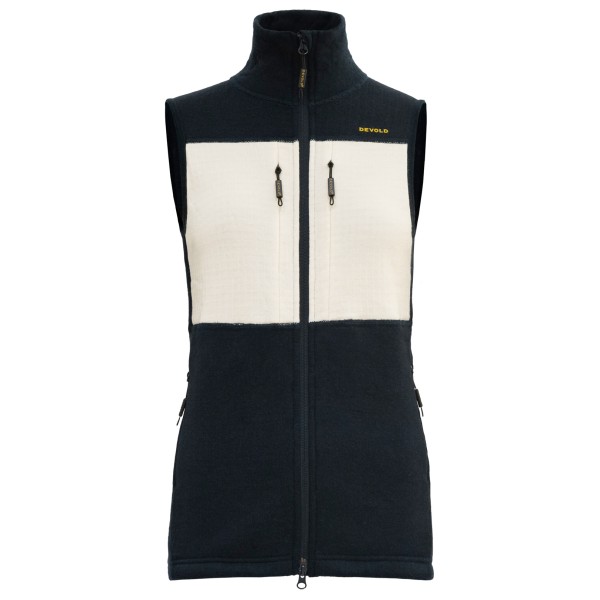 Devold - Women's Egga Grid Merino Vest - Wollgilet Gr L schwarz von Devold