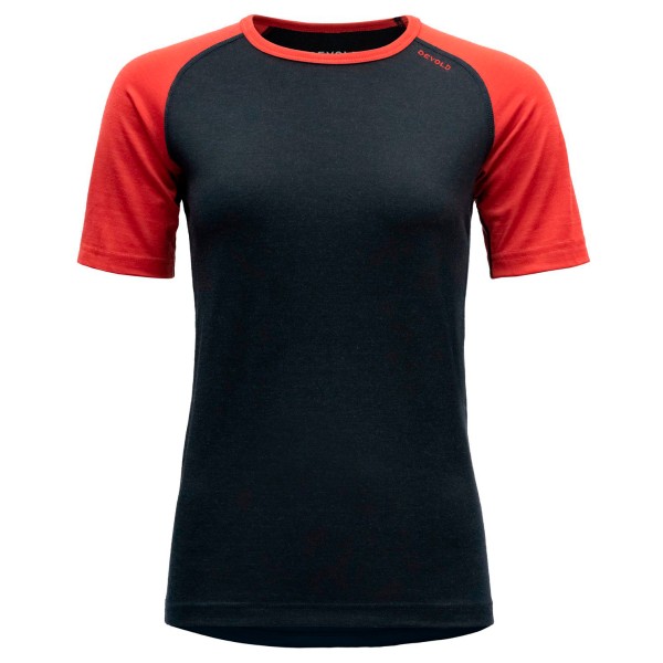 Devold - Women's Jakta Merino 200 T-Shirt - Merinounterwäsche Gr L;M;S;XL;XS rot;schwarz von Devold