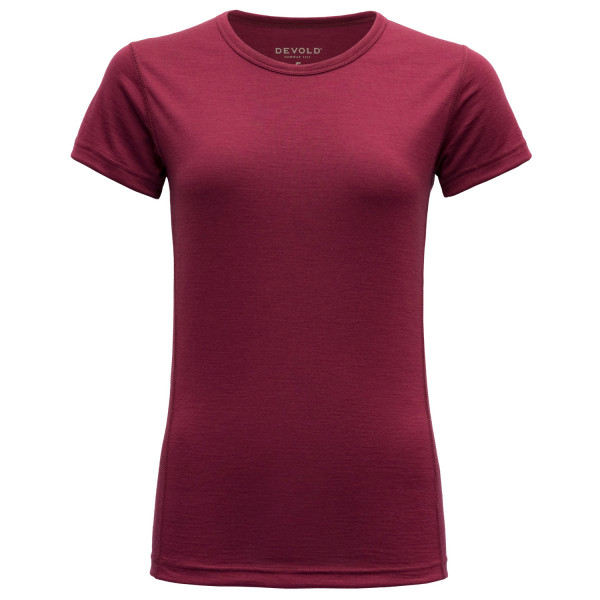 Devold - Women's Jakta Merino 200 T-Shirt - Merinounterwäsche Gr L;M;S;XS rot;schwarz von Devold