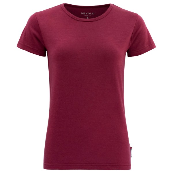 Devold - Women's Jakta Merino 200 T-Shirt - Merinounterwäsche Gr M rot von Devold