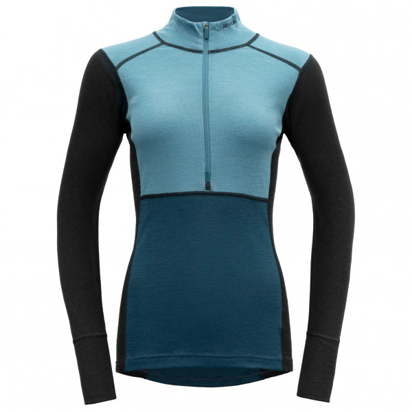 Devold - Women's Lauparen Merino 190 Zip Neck - Merinounterwäsche Gr L;S;XS blau;schwarz von Devold