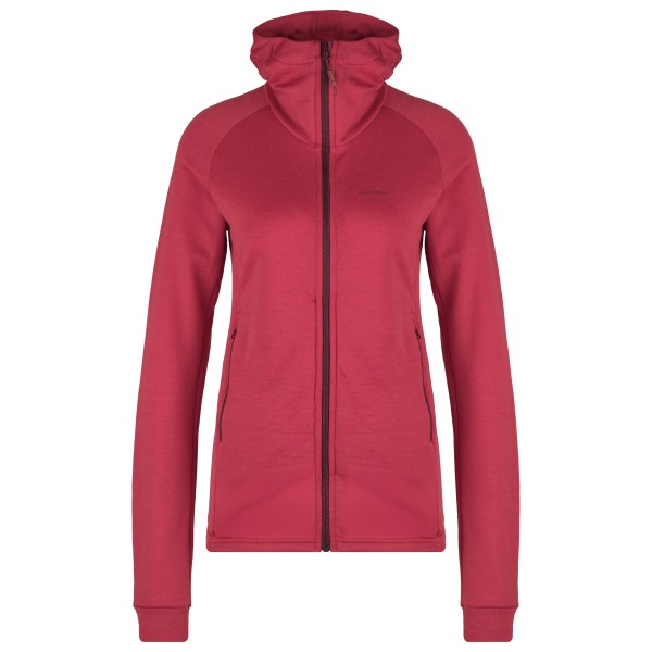 Devold - Women's Nibba Merino Jacket Hood - Merinojacke Gr XS rot von Devold