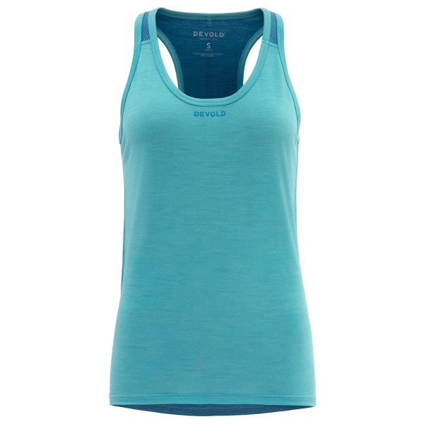 Devold - Women's Running Merino Tank - Tank Top Gr L türkis von Devold