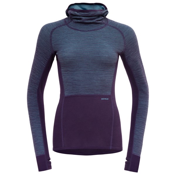 Devold - Women's Tuvegga Sport Air Hoodie - Merinounterwäsche Gr M blau von Devold