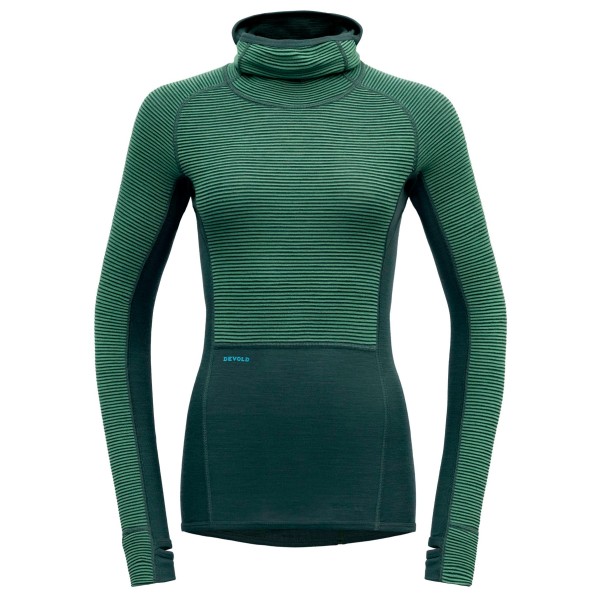 Devold - Women's Tuvegga Sport Air Hoodie - Merinounterwäsche Gr M grün von Devold