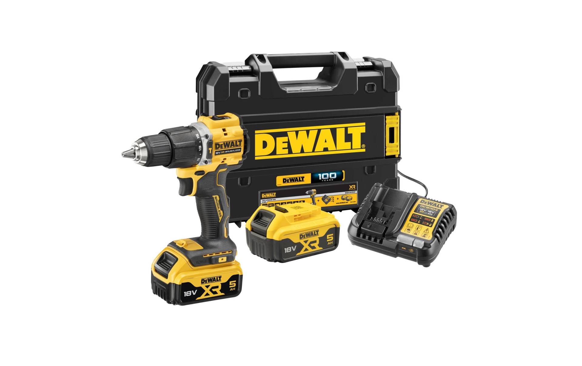 DeWalt Akku-Schlagbohrschrauber »DCD100YP2T-QW 18 V Kit« von Dewalt