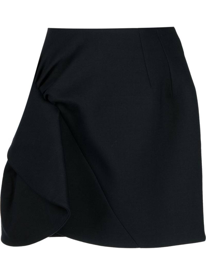 Dice Kayek asymmetric draped miniskirt - Blue von Dice Kayek