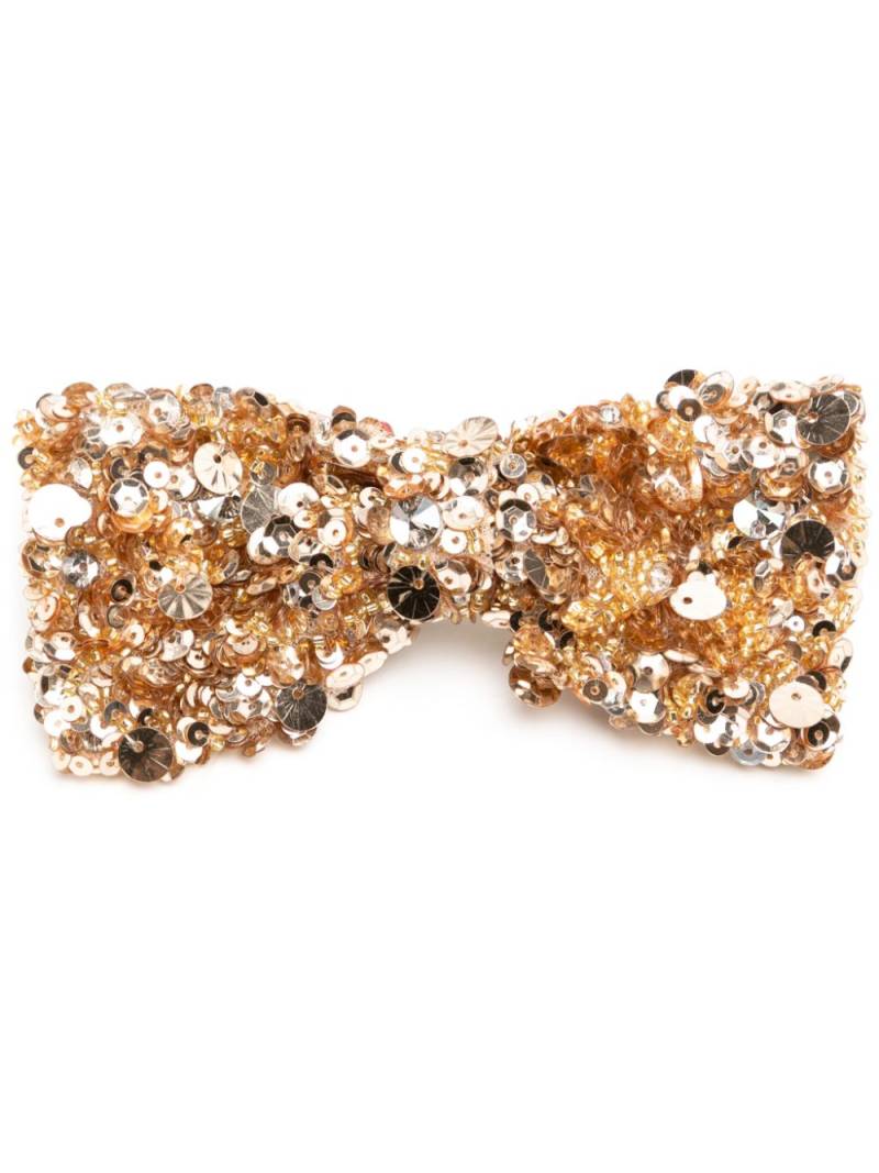 Dice Kayek bow hair clip - Gold von Dice Kayek