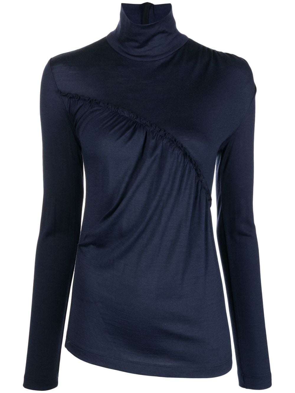 Dice Kayek high-neck long-sleeve top - Blue von Dice Kayek