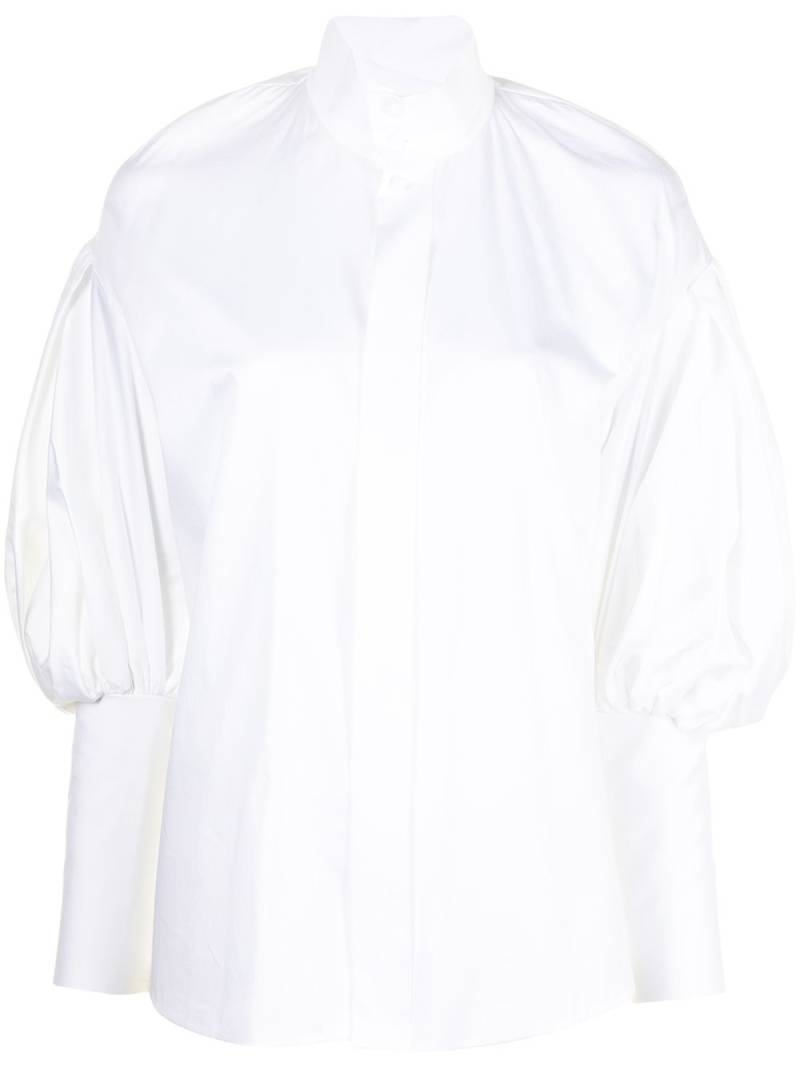 Dice Kayek high-neck poet sleeve shirt - White von Dice Kayek