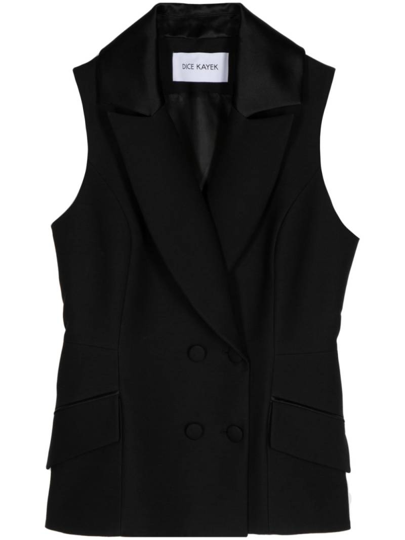 Dice Kayek peplum double-breasted vest - Black von Dice Kayek