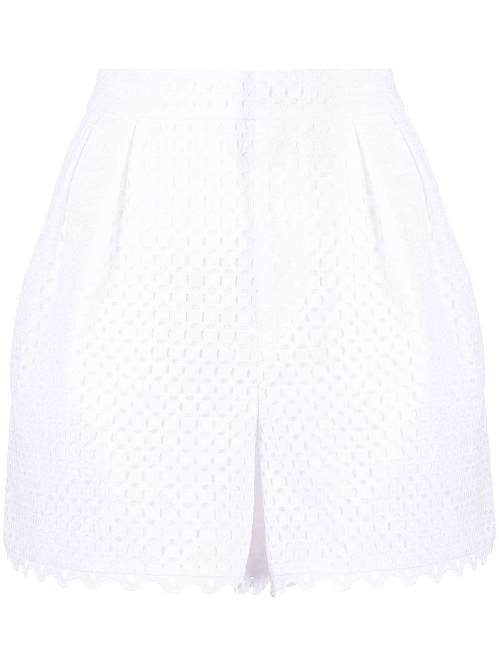 Dice Kayek perforated-design shorts - White von Dice Kayek