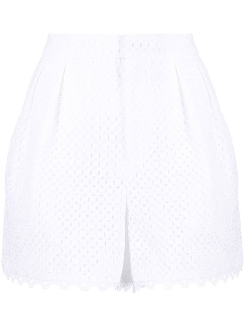 Dice Kayek perforated-design shorts - White von Dice Kayek