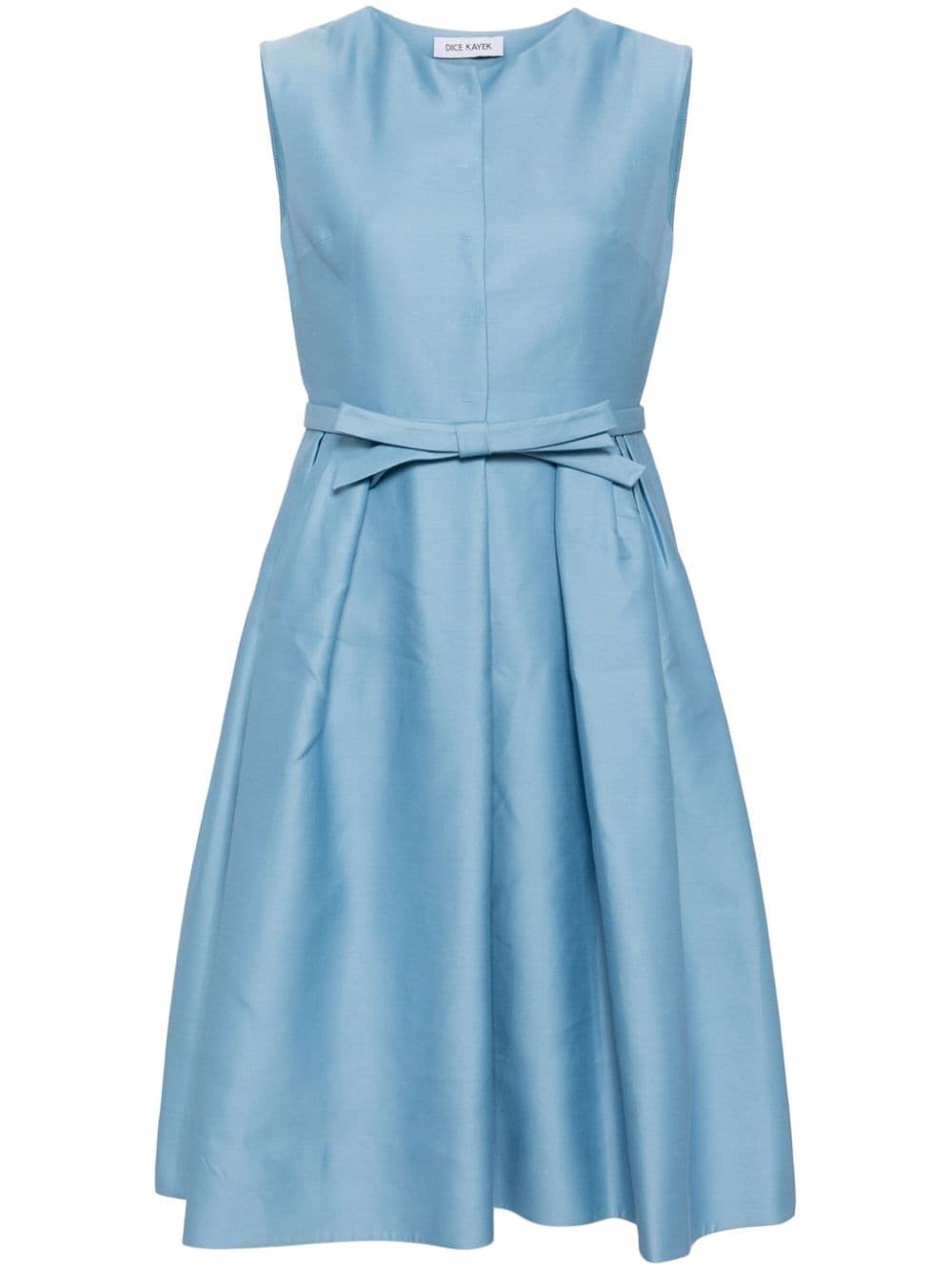 Dice Kayek sleeveless satin midi dress - Blue von Dice Kayek