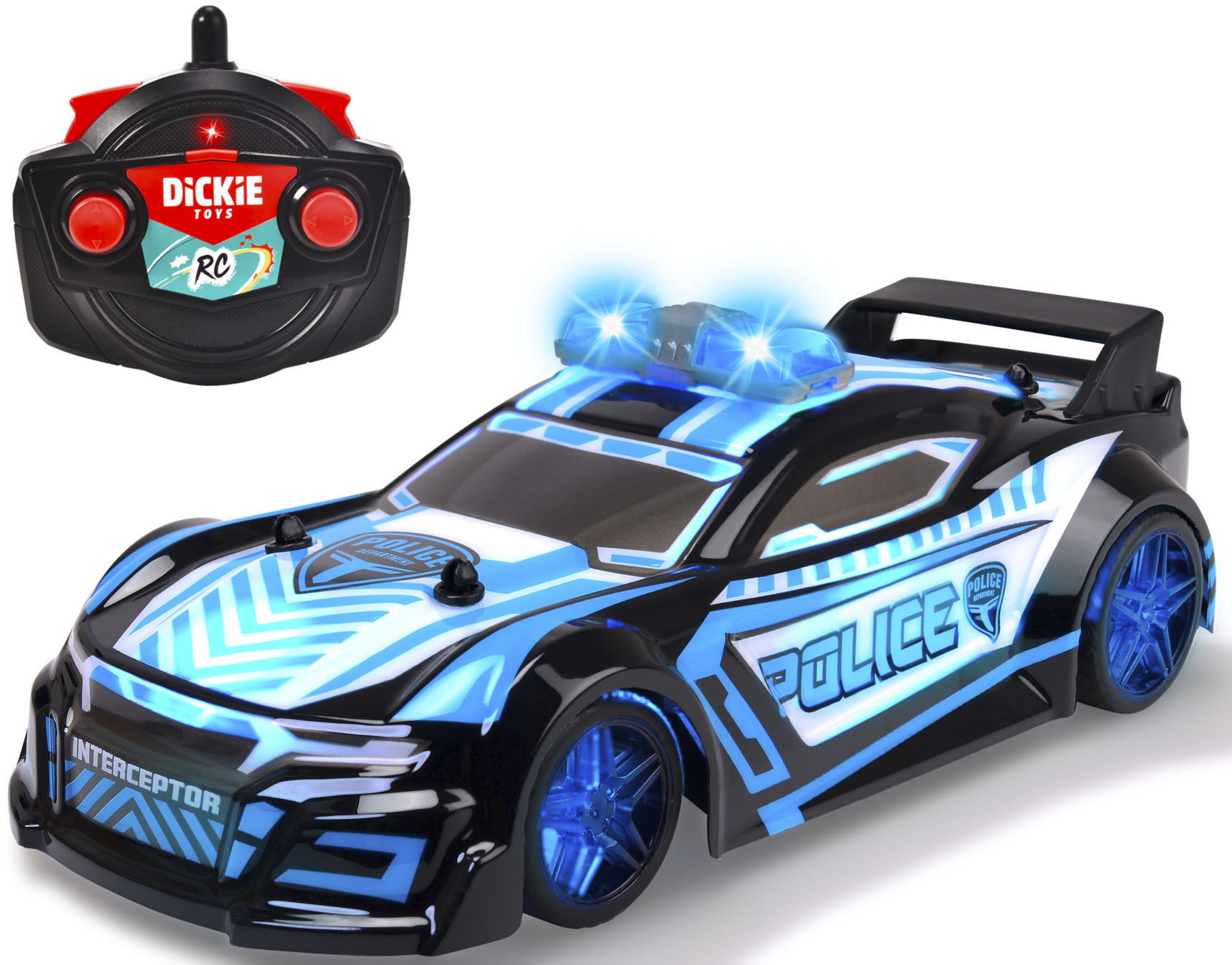 Dickie Toys RC-Auto »Police Interceptor«, mit Licht und Sound Dickie Toys RC-Auto »Police Interceptor«, mit Licht und Sound von Dickie Toys