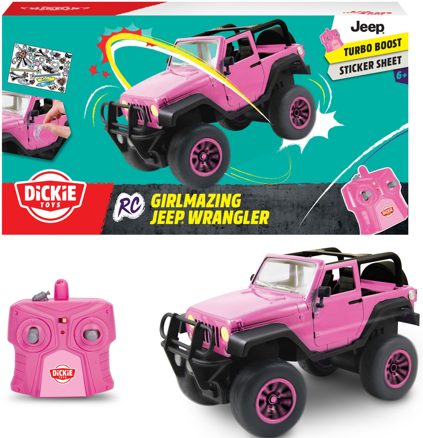 Dickie Toys RC-Auto »RC Girlmazing Jeep Wrangler« von Dickie Toys