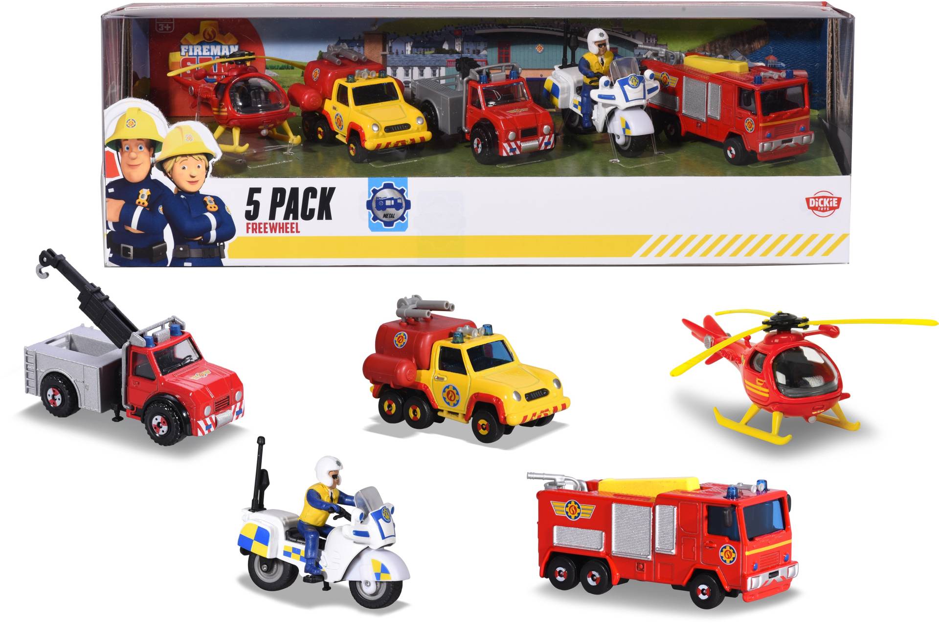 Dickie Toys Spielzeug-Auto »Feuerwehrmann Sam, die-cast Fahrzeuge-Set« Dickie Toys Spielzeug-Auto »Feuerwehrmann Sam, die-cast Fahrzeuge-Set« von Dickie Toys